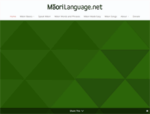 Tablet Screenshot of maorilanguage.net